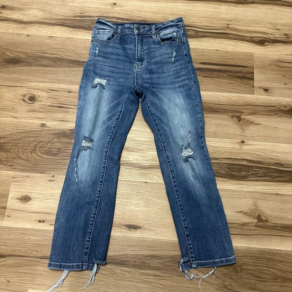 Risen distressed 26/3 bootcut boutique normcore jeans
